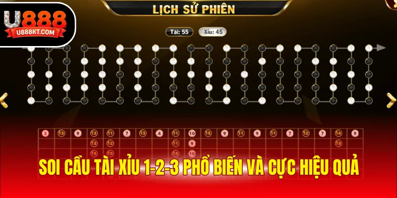 Soi cầu tài xỉu 1-2-3 phổ biến và cực hiệu quả